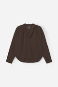 PROJECT AJ117 Helen 855 SOIL: brown blouse for women