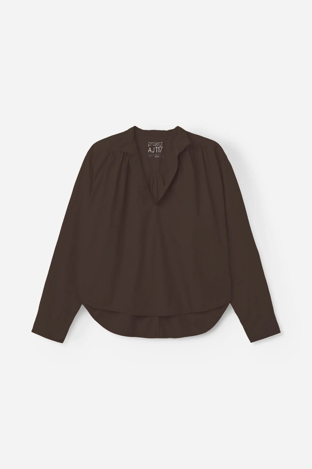PROJECT AJ117 Helen 855 SOIL: brown blouse for women