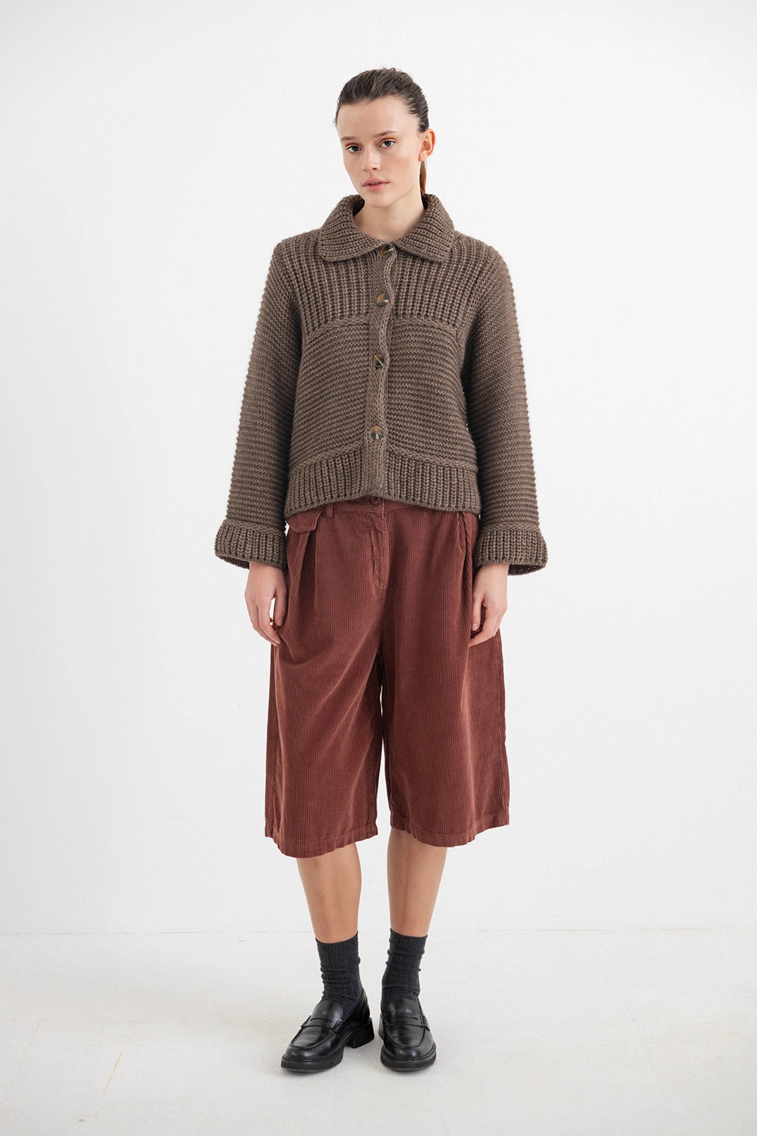 PROJECT AJ117 HIGO DK22-263 Russet Brown: brun bukser til kvinder