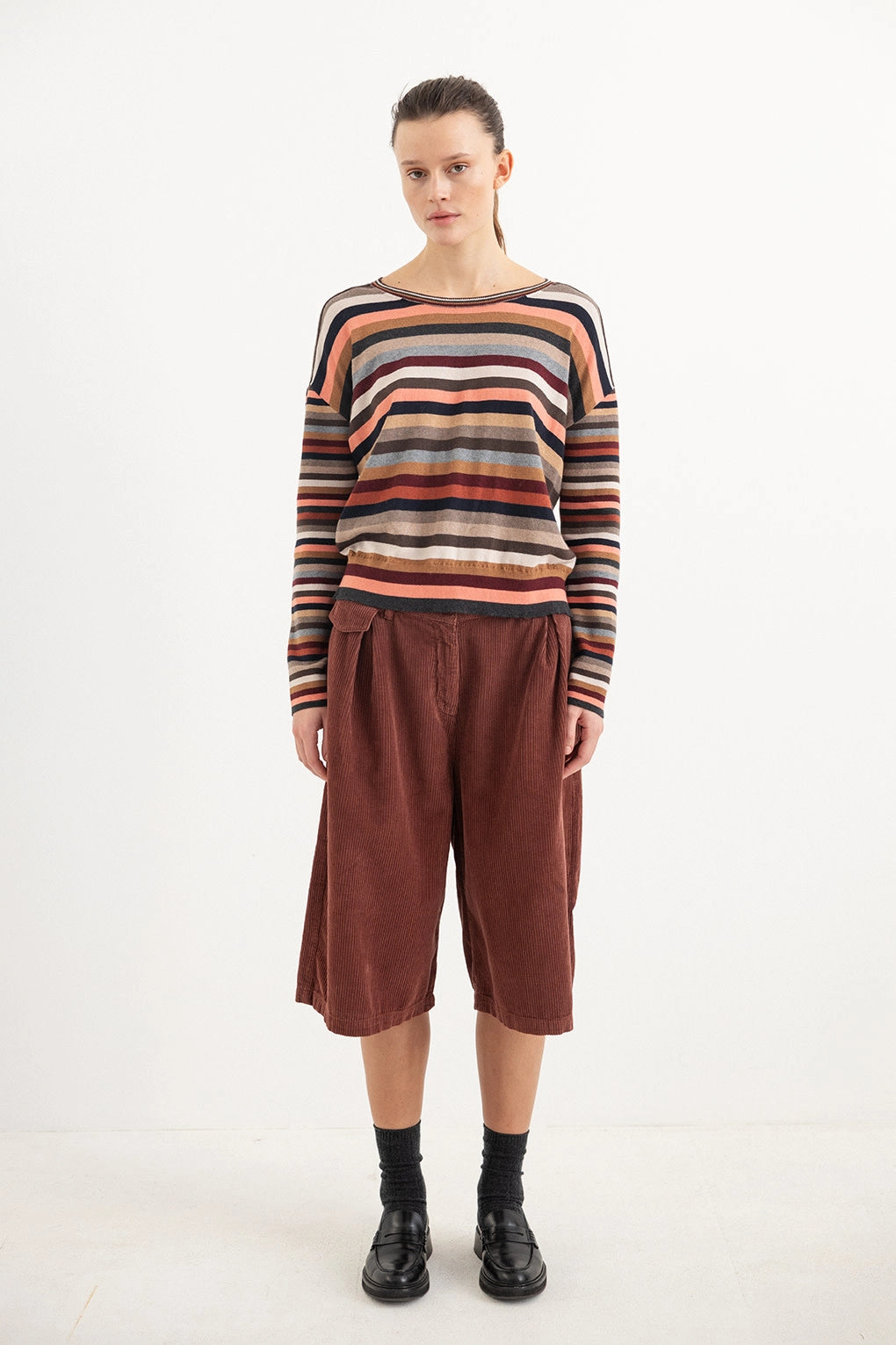 PROJECT AJ117 HIGO DK22-263 Russet Brown: brun bukser til kvinder