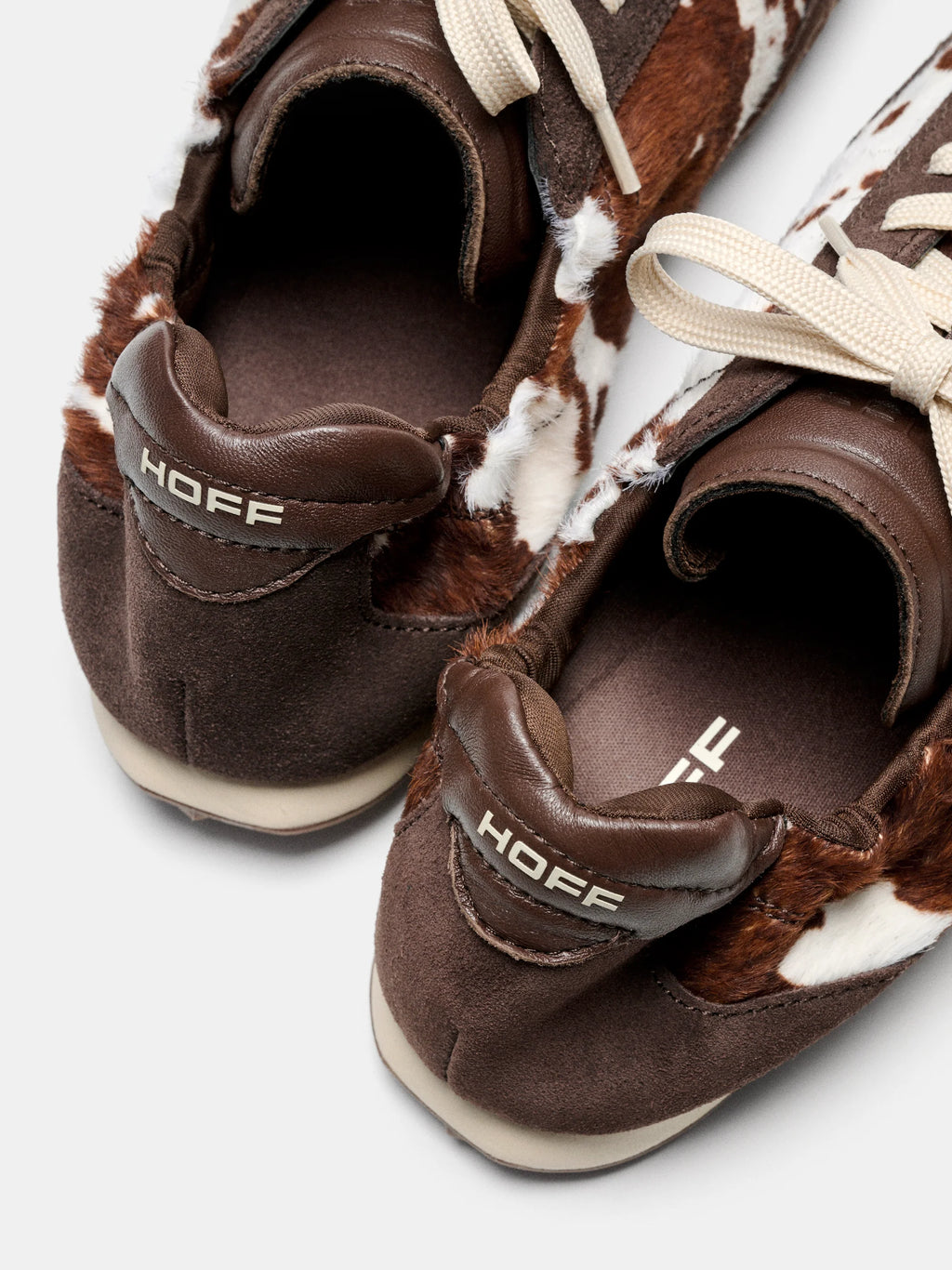 HOFF Bridge COW Print Brown: bruin sneakers voor dames