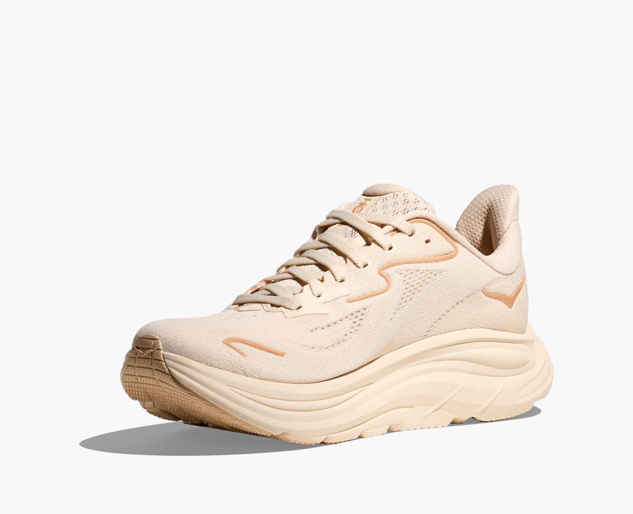 HOKA Bondi 9 W Vanilla: beige trainers for women