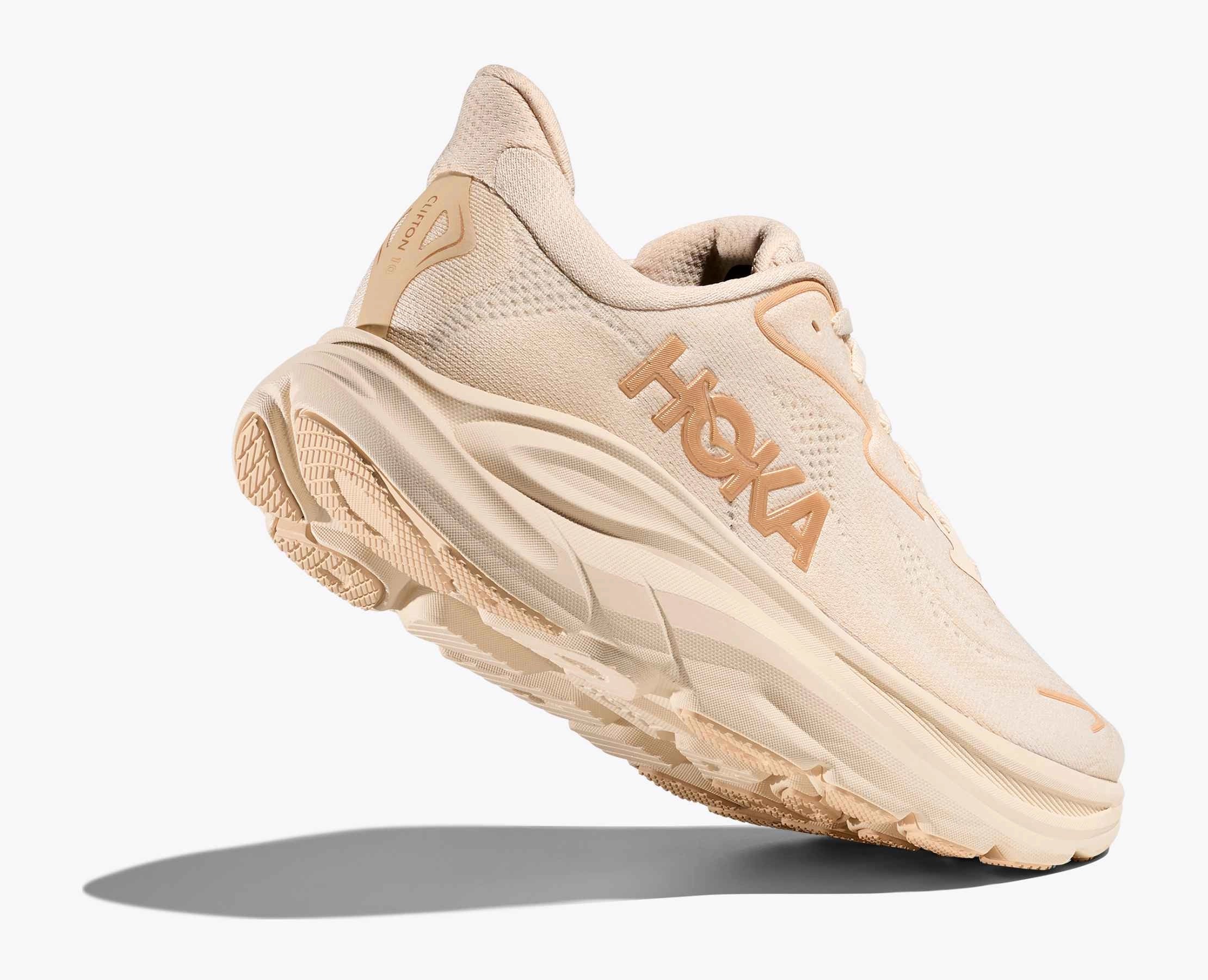 HOKA Bondi 9 W Vanilla: beige trainers for women