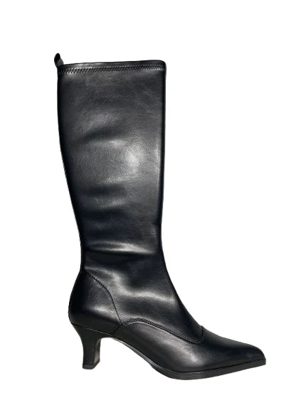 INES PALLISER Nappa Stretch Negro: black boots for women
