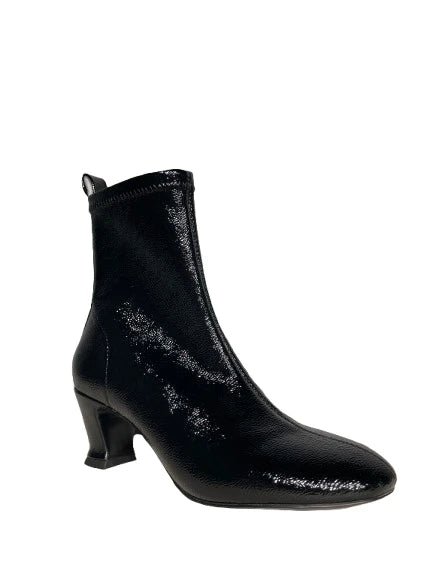 INES PALLISER 552466 Naplack Stretch: black ankle boots for women