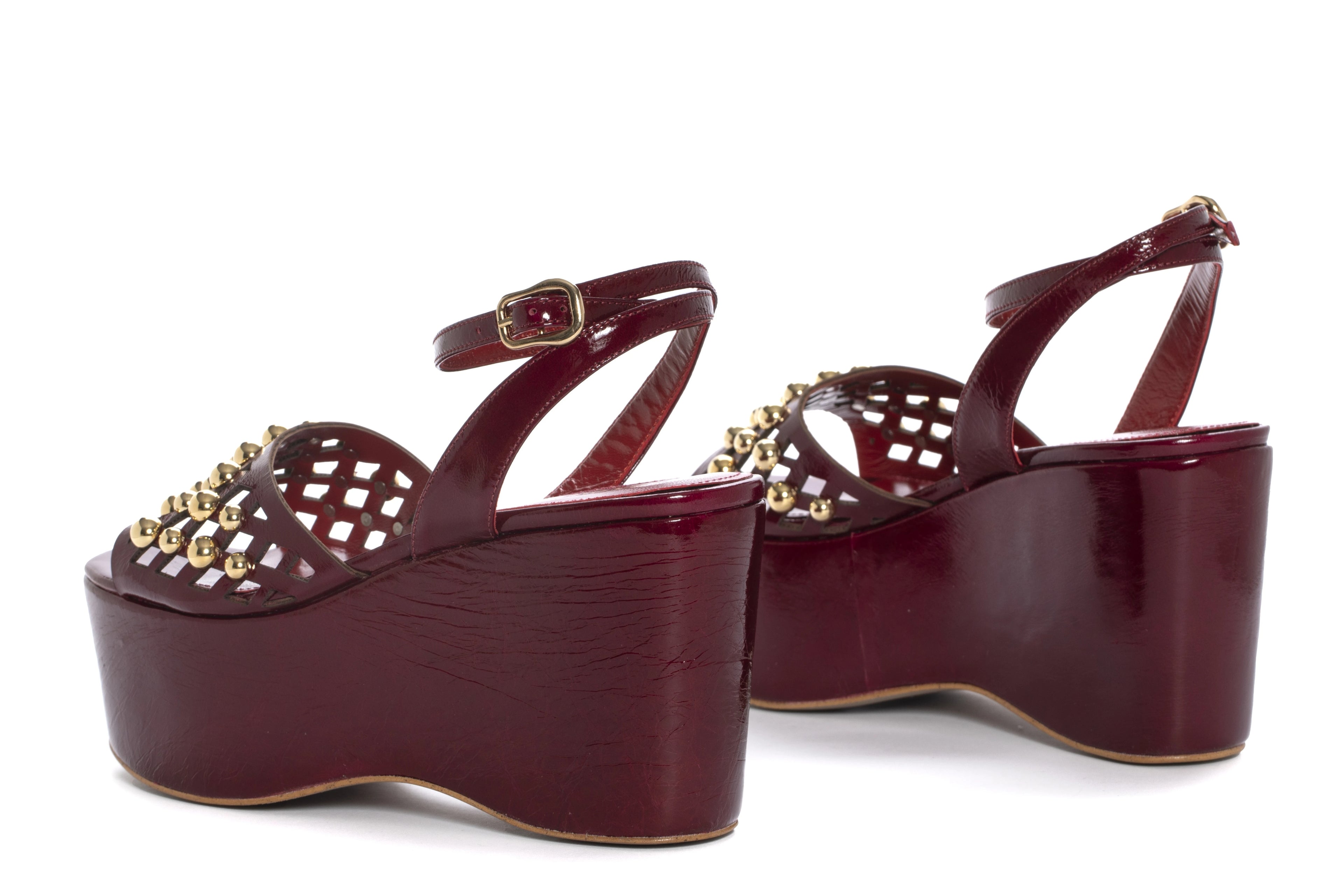 INES PALLISER IP2441.I0 Blood: red sandals for women