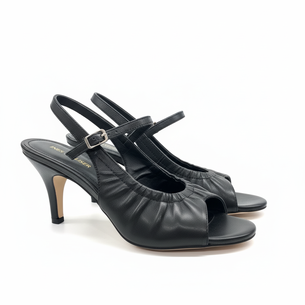 INES PALLISER 752508 - NAPA: black sandals for women