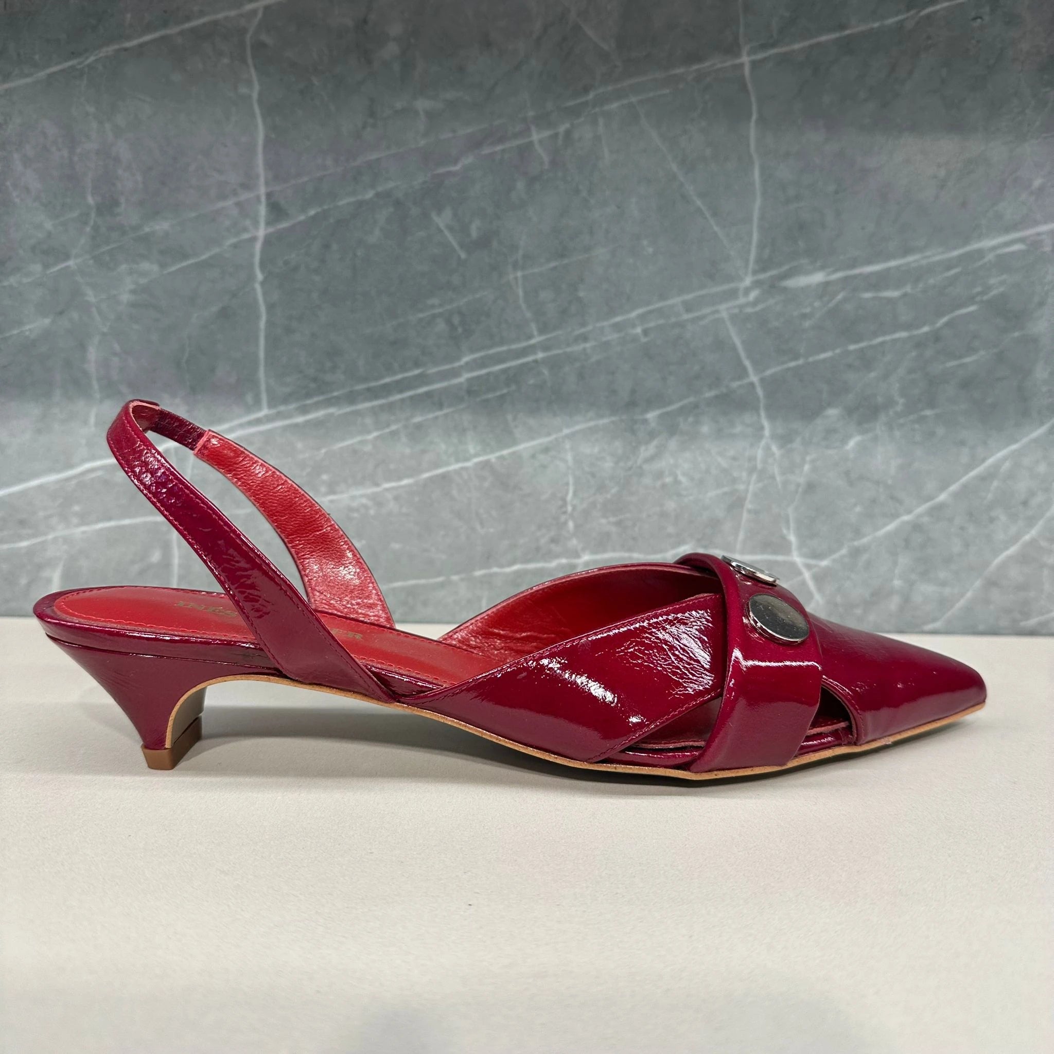 INES PALLISER IP2404.I0 Blood: red sandals for women