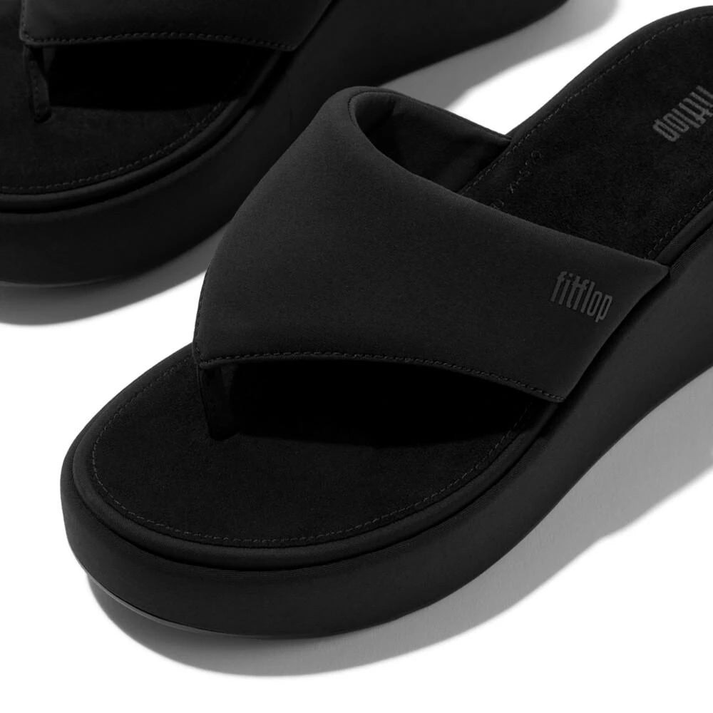 FITFLOP W Platfforms Wedge Black: ブラック サンダル レディース