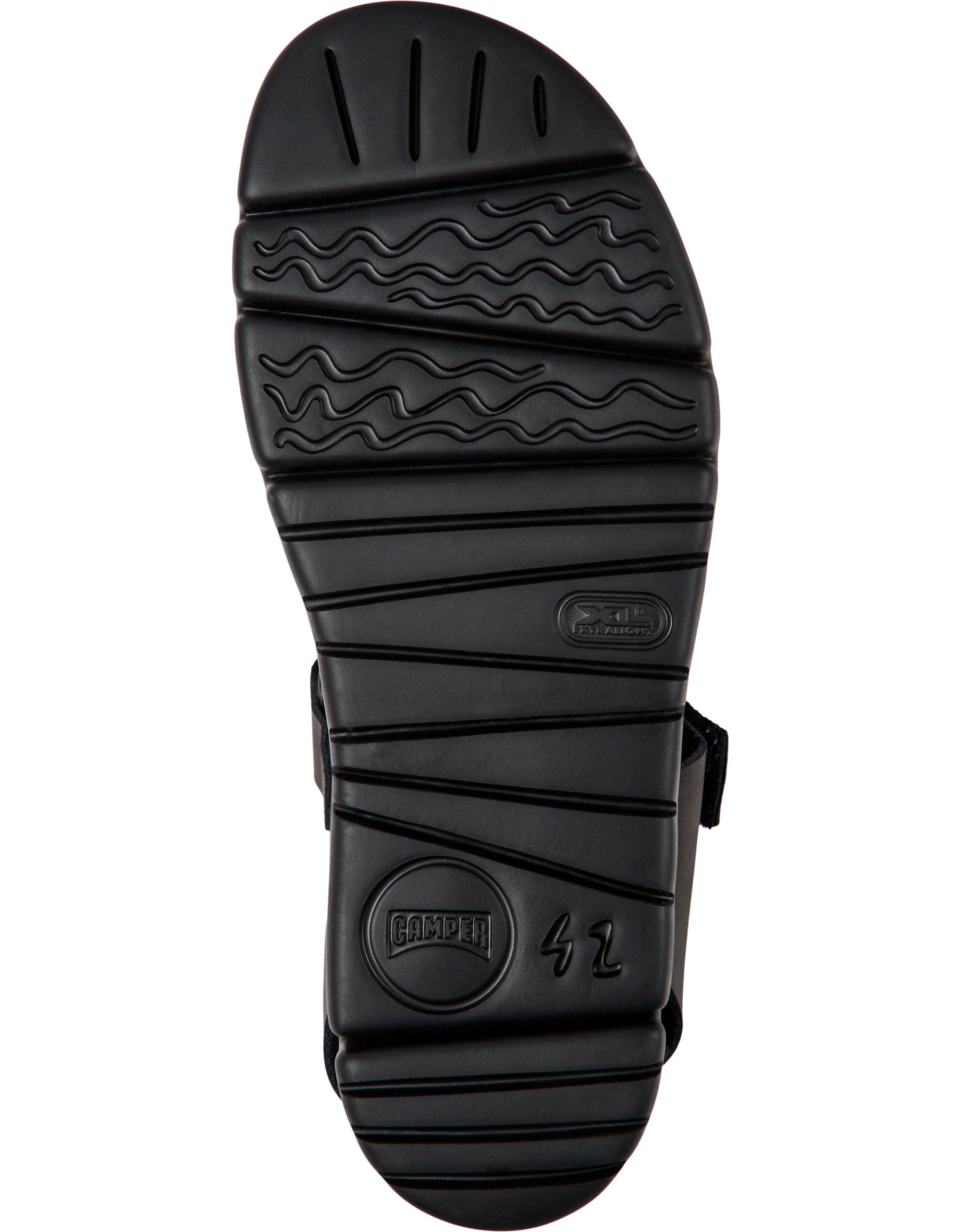 CAMPER Lamper Zambia Orugas.negro-kiwi-negro: чорний взуття для чоловіків