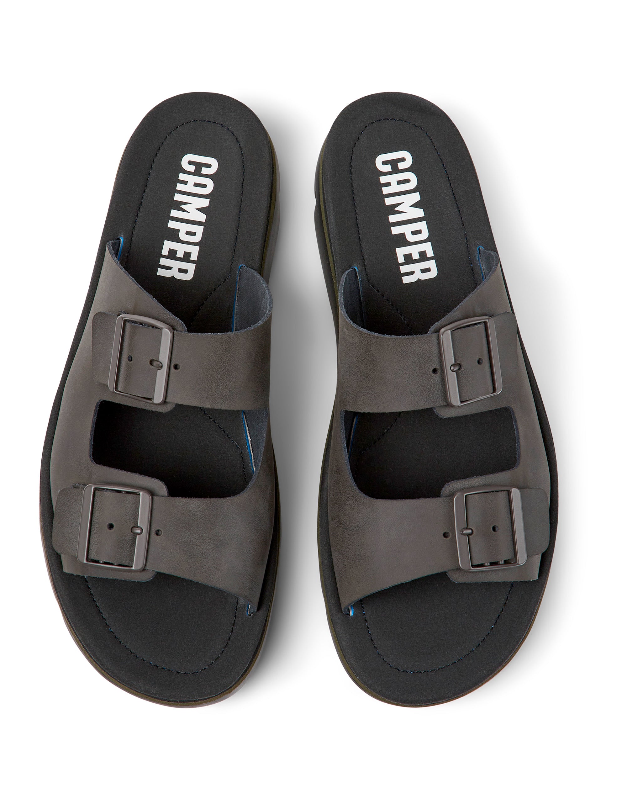 CAMPER | SANDALIAS | HOMBRE | LAMPER ZAMBIA ORUGAS.NEGRO-KIWI-NEGRO | MARRÓN
