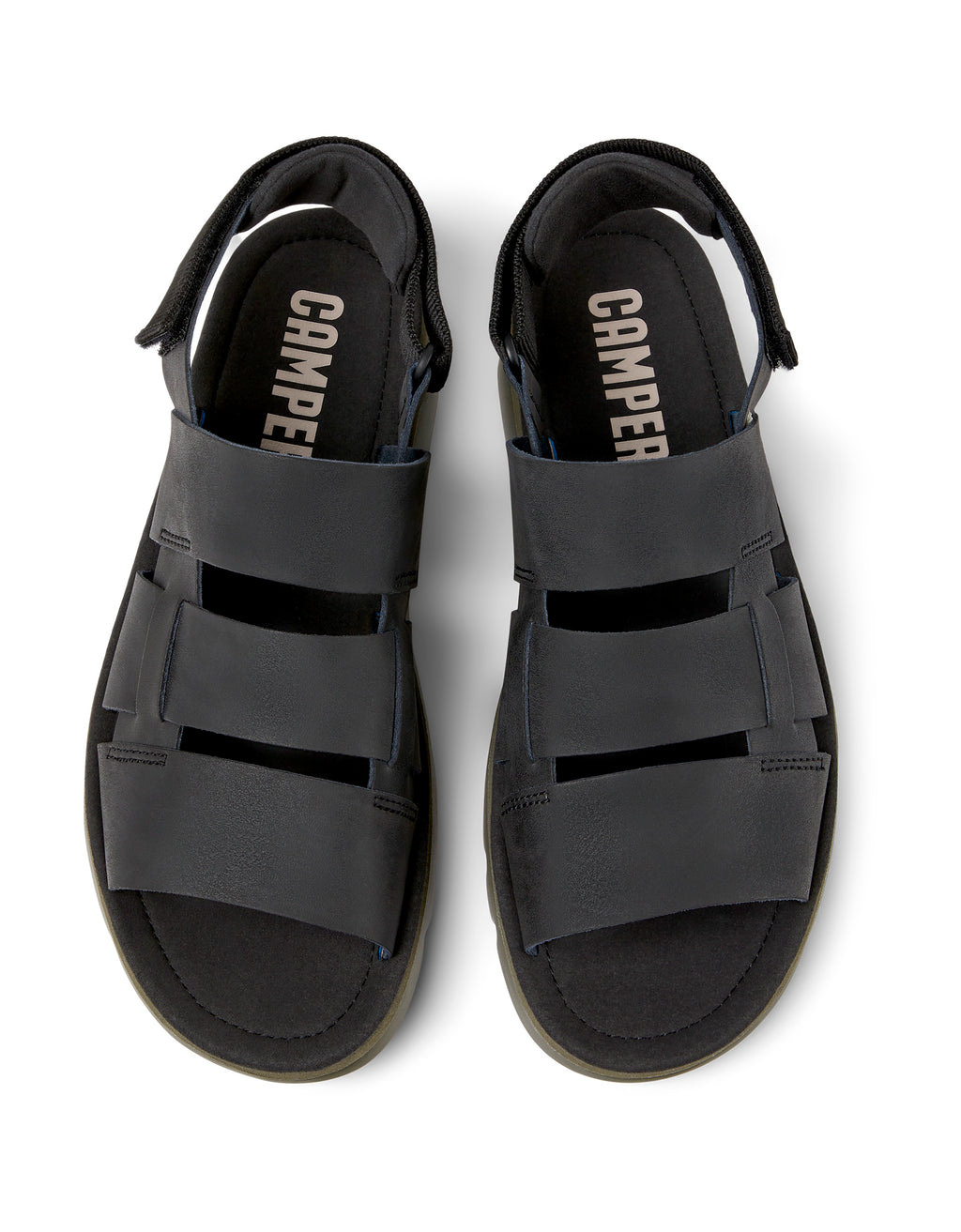 CAMPER Lamper Negro Orugasand Romero: zwart schoenen voor heren