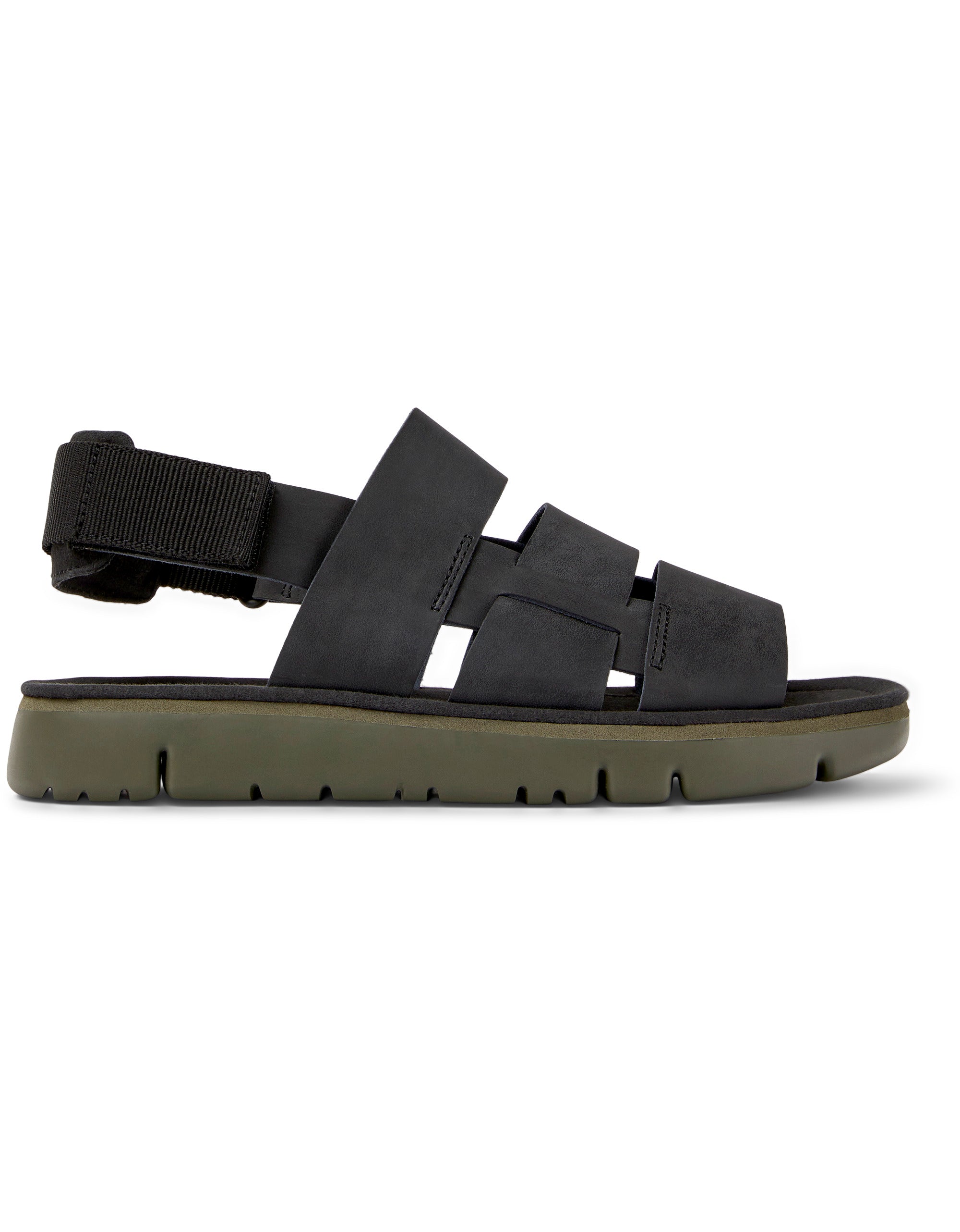 CAMPER Lamper Negro Orugasand Romero: black shoes for men