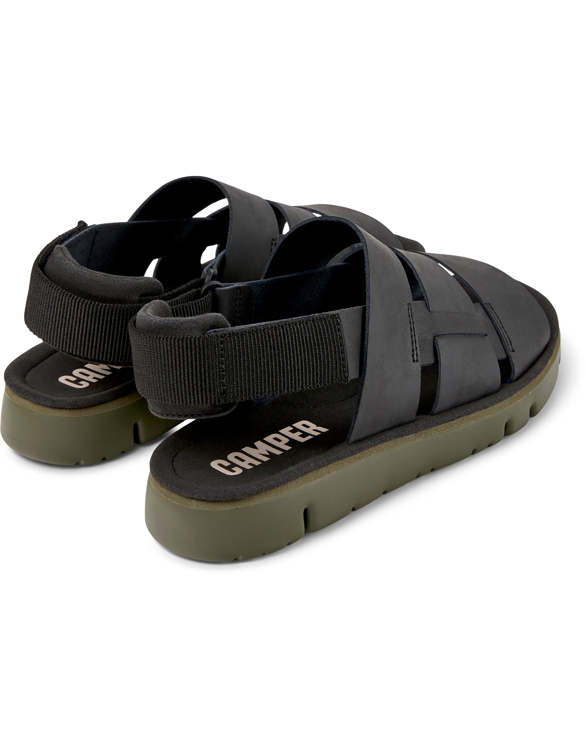 CAMPER Lamper Negro Orugasand Romero: black shoes for men
