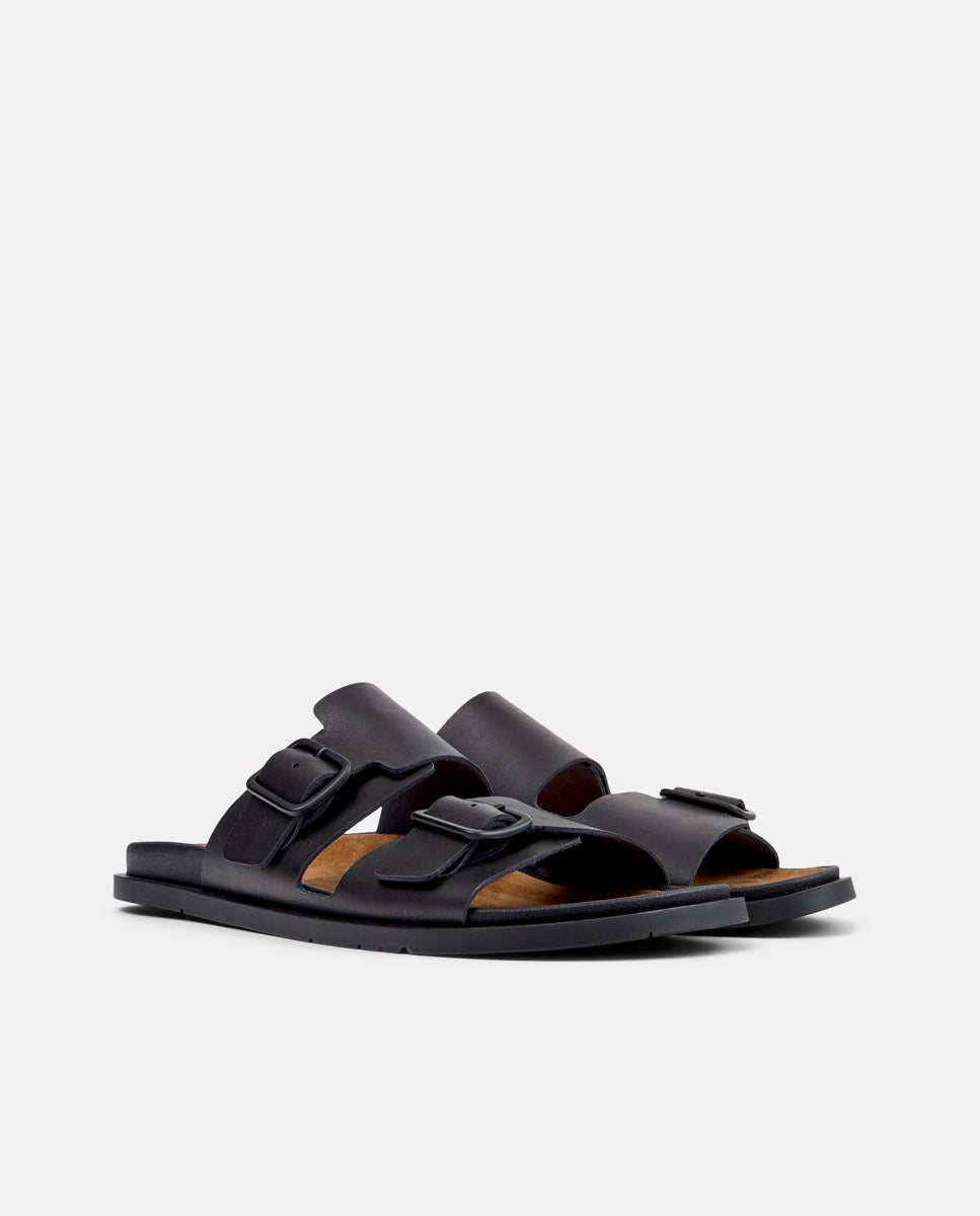 CAMPER Lluc K101091, black sandals for men at Tascón