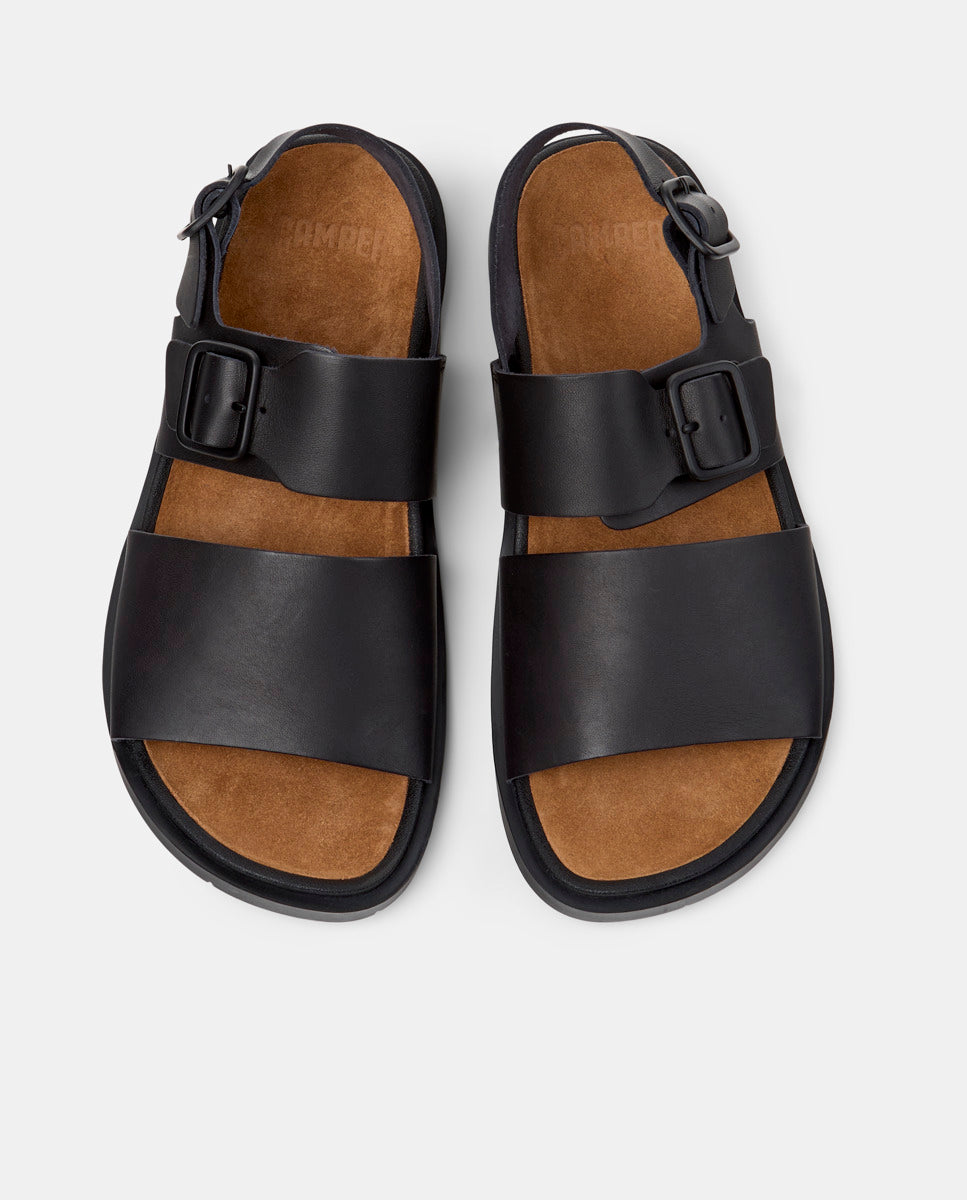 CAMPER Lluc K101092, sandali nero da uomo da Tascón