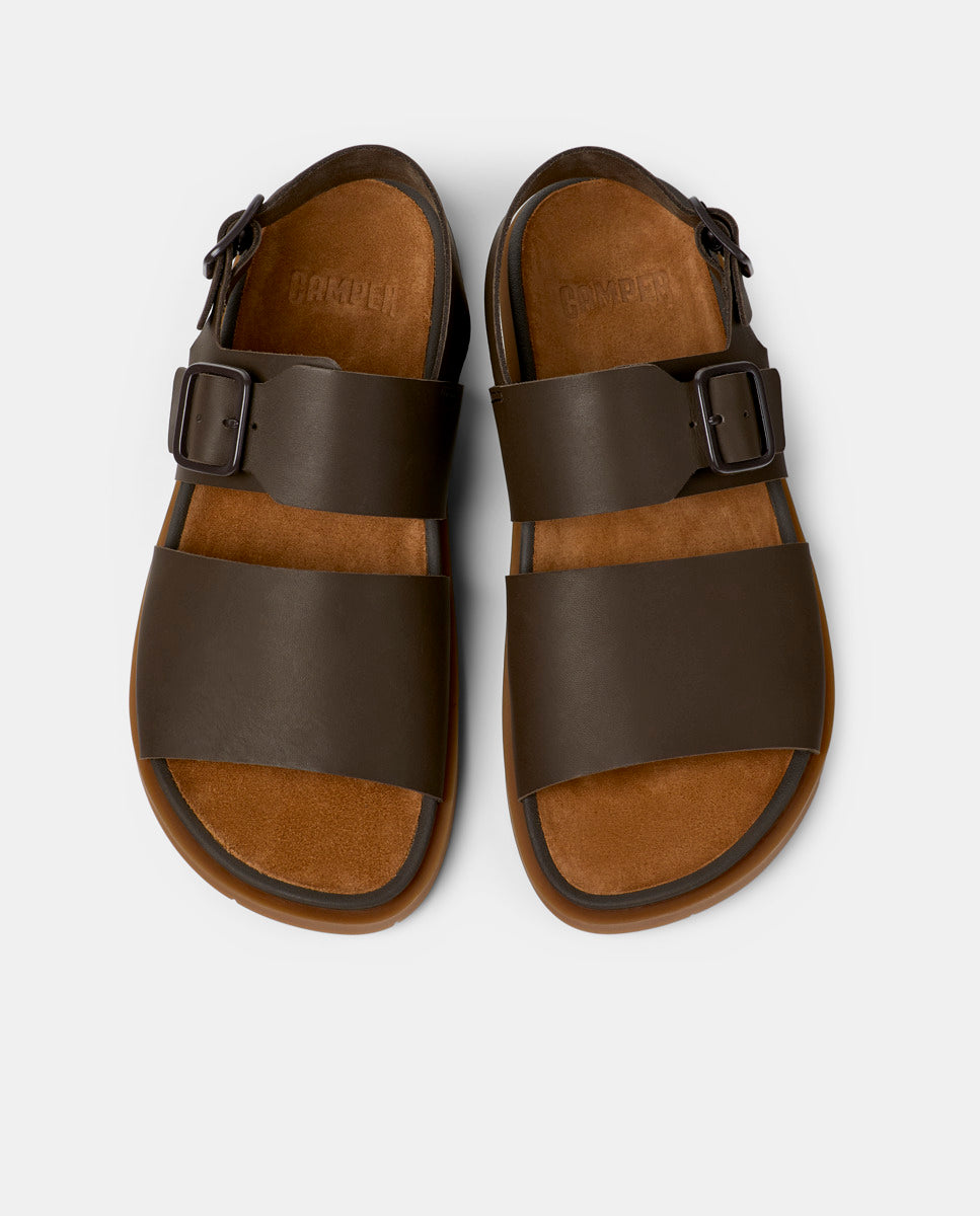 CAMPER Lluc Sandal, brown sandals for men at Tascón