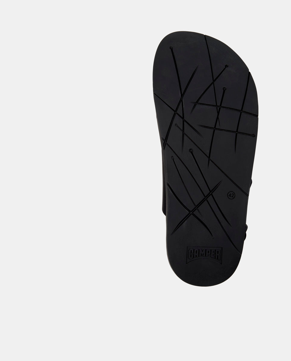 CAMPER Lluc Sandal, чорний сандалі для чоловіків у Tascón