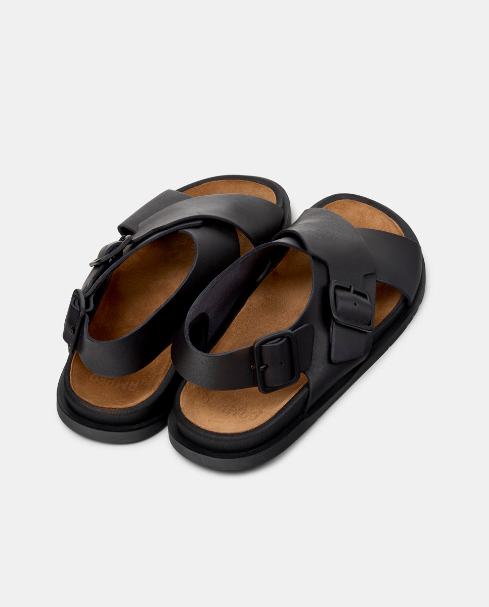 CAMPER Lluc Sandal, чорний сандалі для чоловіків у Tascón