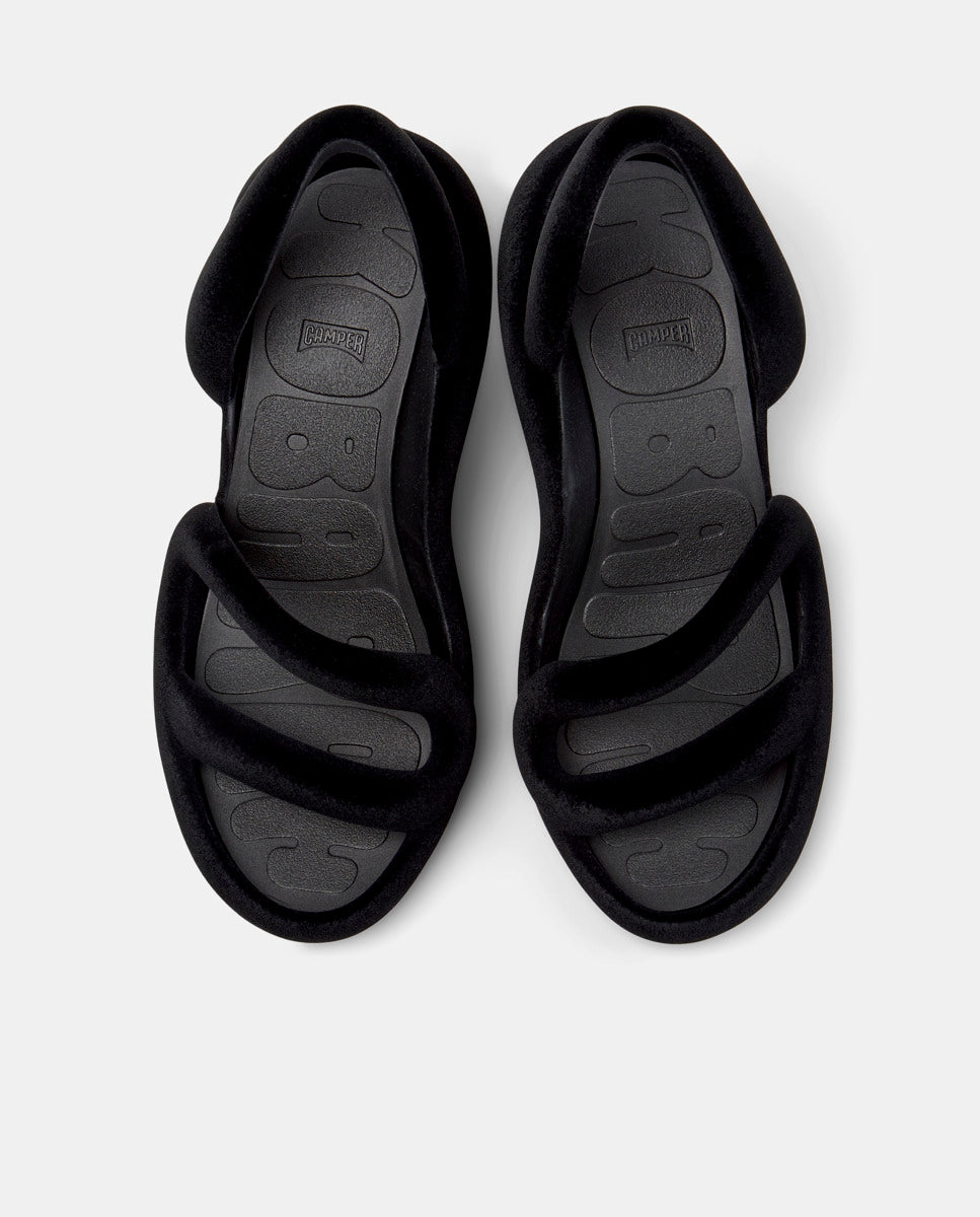 CAMPER Kobarah, black sandals for women at Tascón