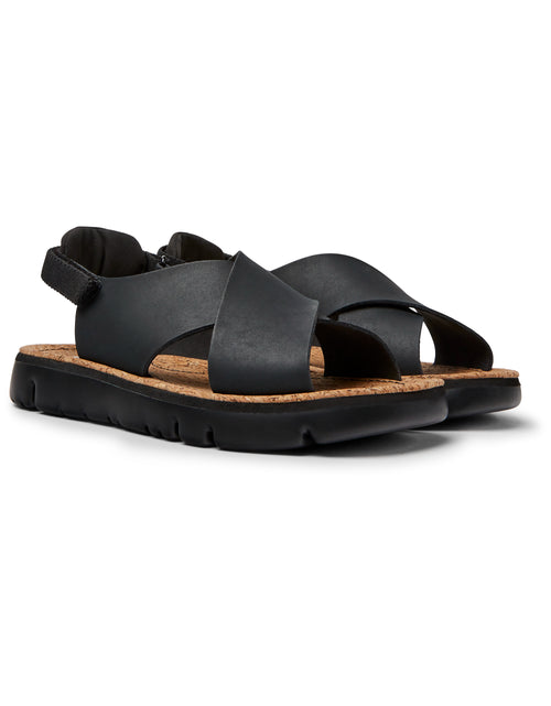 CAMPER Lamper Negro Orugasand Negro: black shoes for women