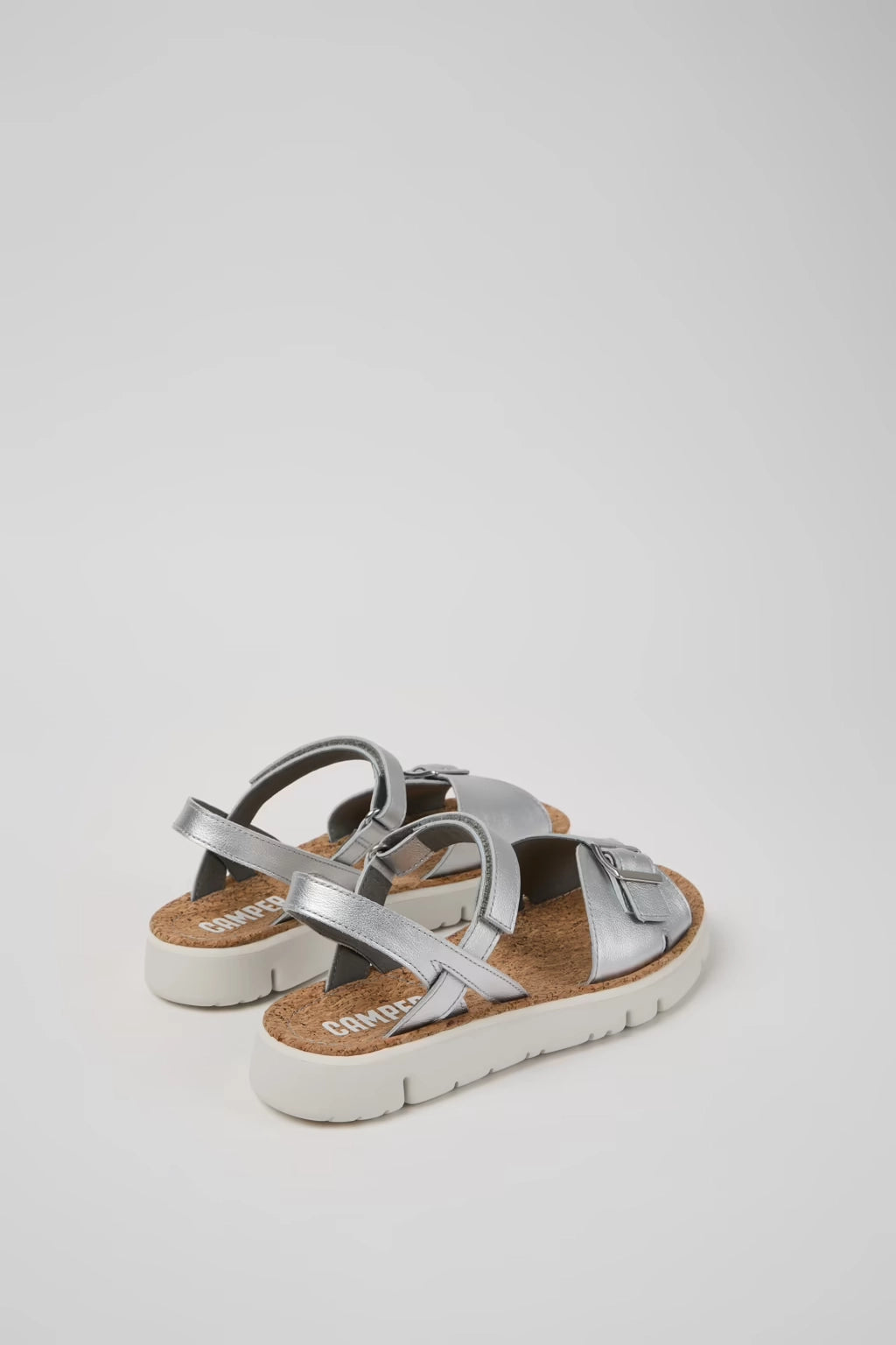 CAMPER Rebound Silver Orugas: plateadas sandaler för dam