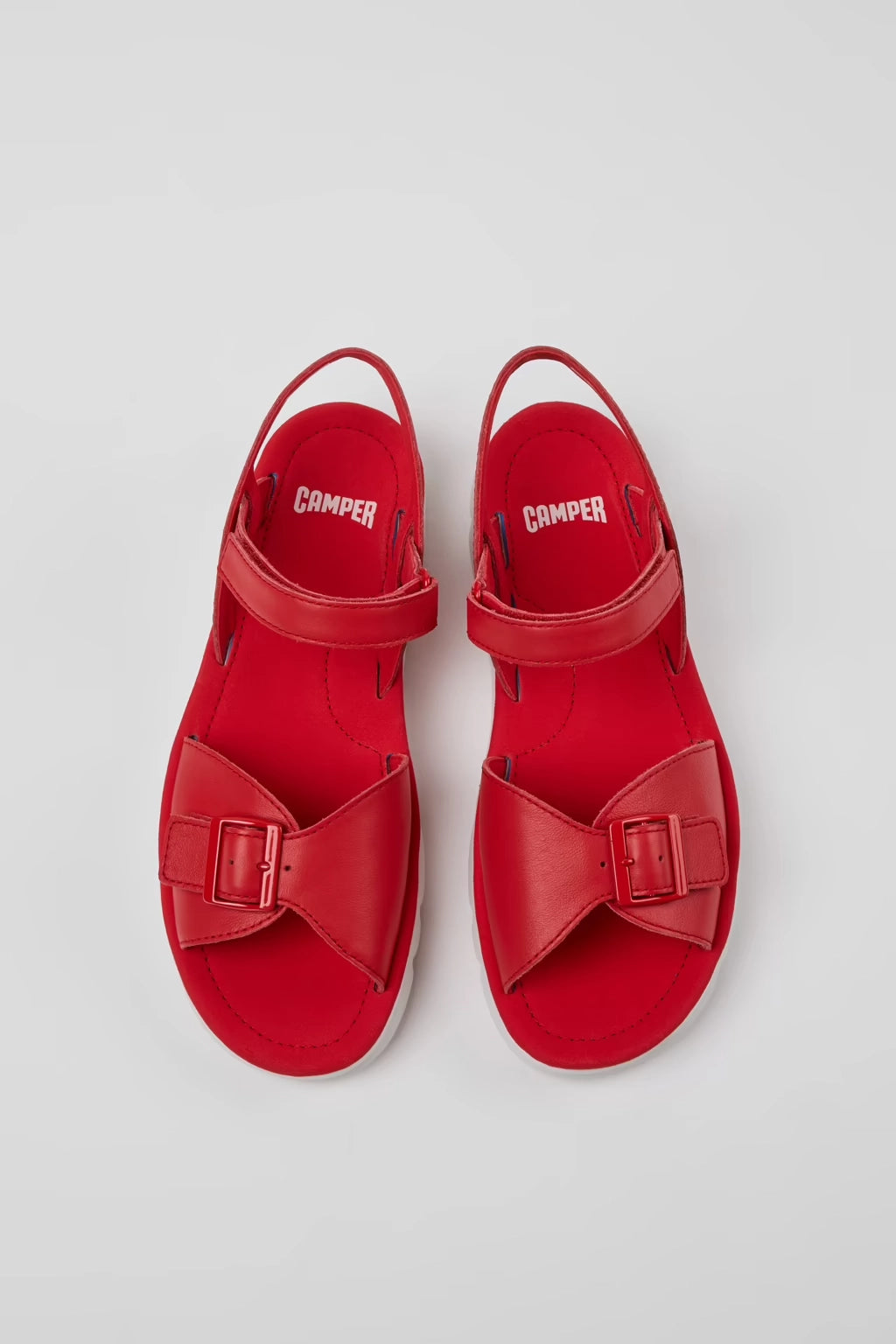 CAMPER Orugas: червоний сандалі для жінок
