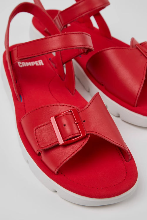 CAMPER Orugas: rot Sandalen für Damen