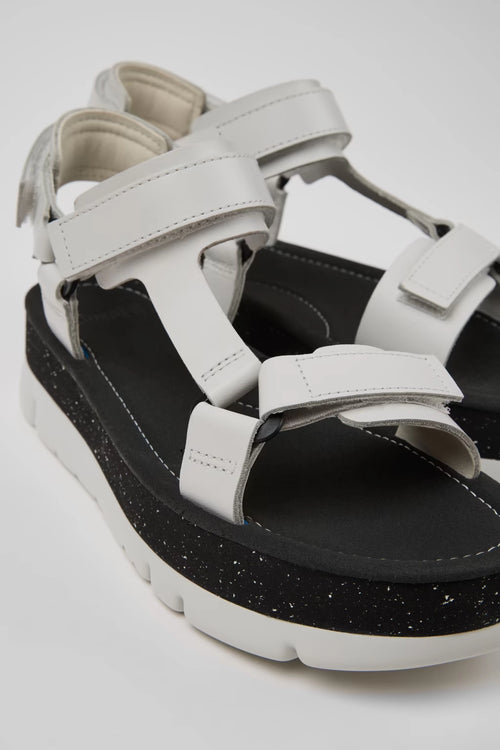 CAMPER Orugas: white sandals for women