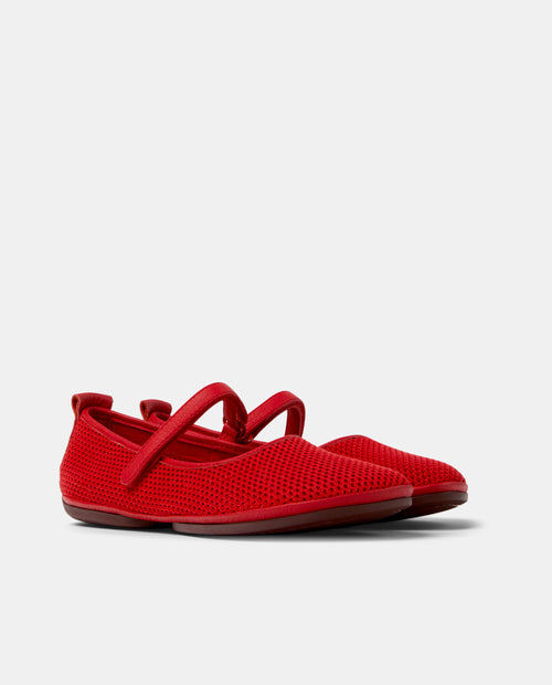 CAMPER Right Nina, red ballet flats for women at Tascón
