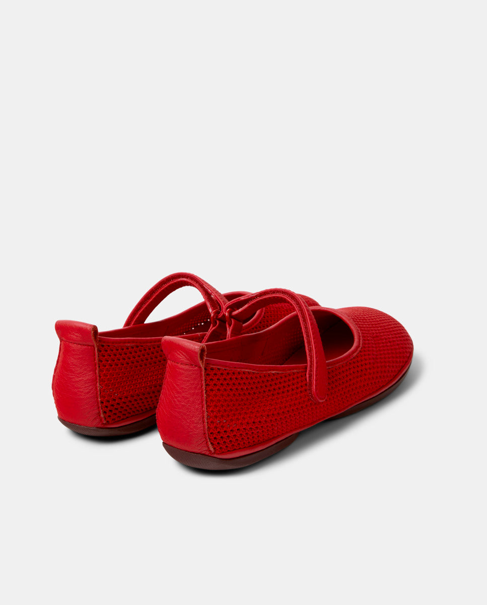 CAMPER Right Nina, red ballet flats for women at Tascón
