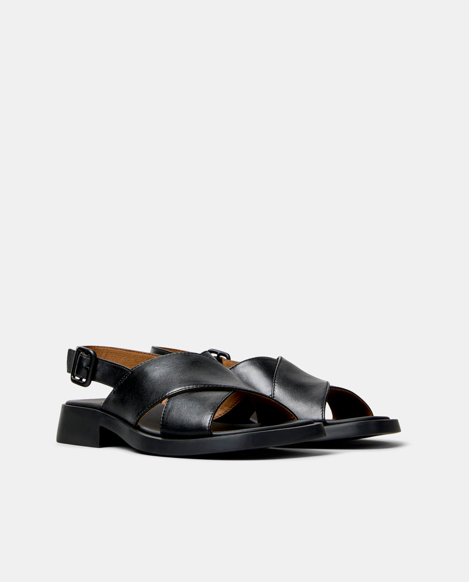 CAMPER Dana K201600, black sandals for women at Tascón
