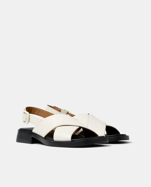 CAMPER Dana, white sandals for women at Tascón