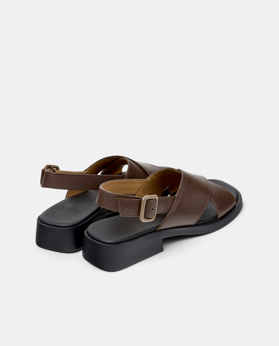 CAMPER Dana, brown sandals for women at Tascón