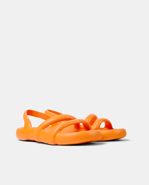 CAMPER Kobarah Flat Amarillo，Tascón neutro女士凉鞋