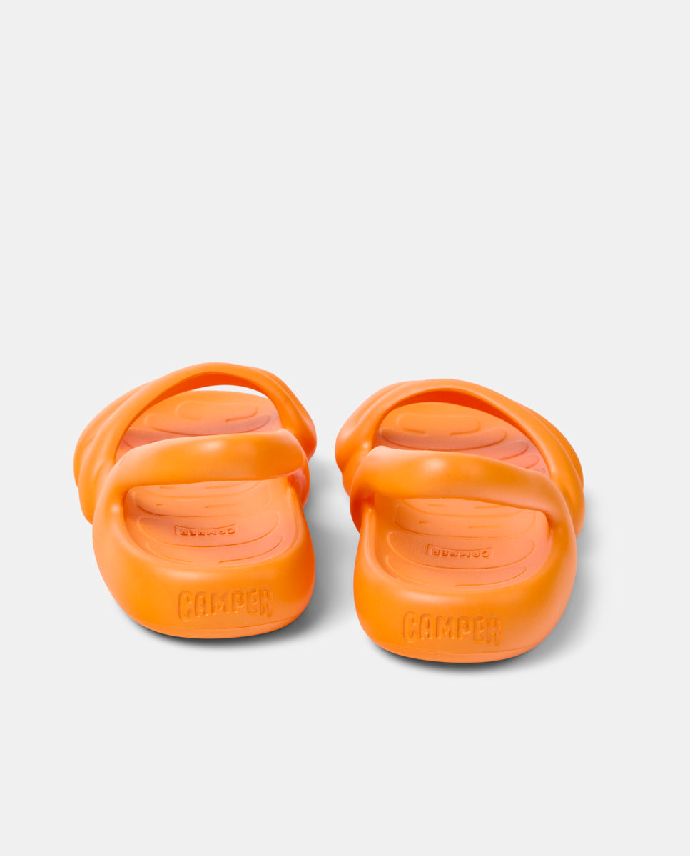 CAMPER Kobarah Flat Amarillo，Tascón neutro女士凉鞋