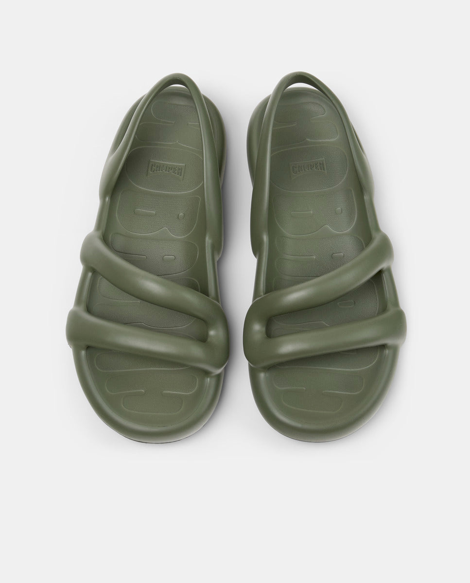 CAMPER Kobarah Flat，Tascón 绿色女士凉鞋