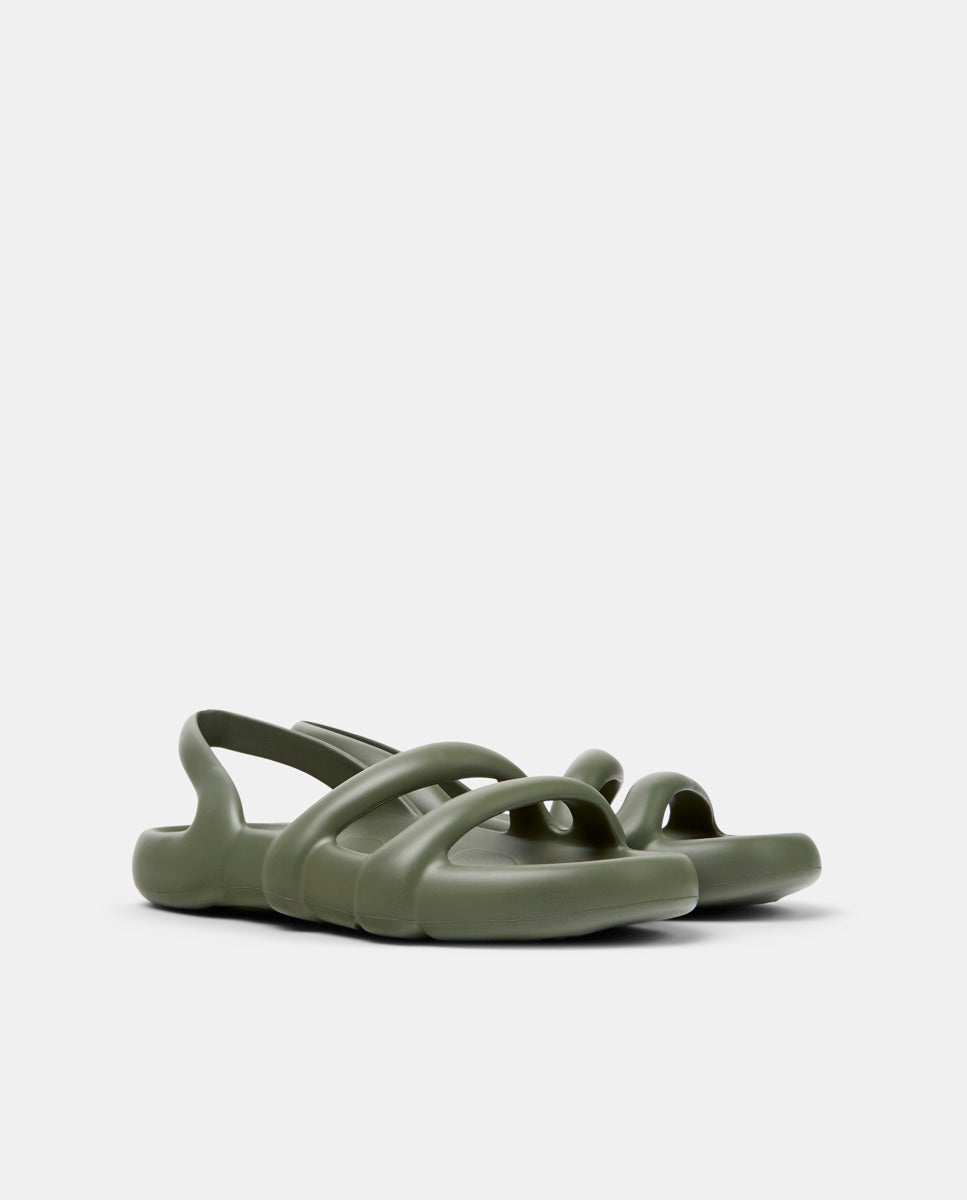 CAMPER Kobarah Flat，Tascón 绿色女士凉鞋