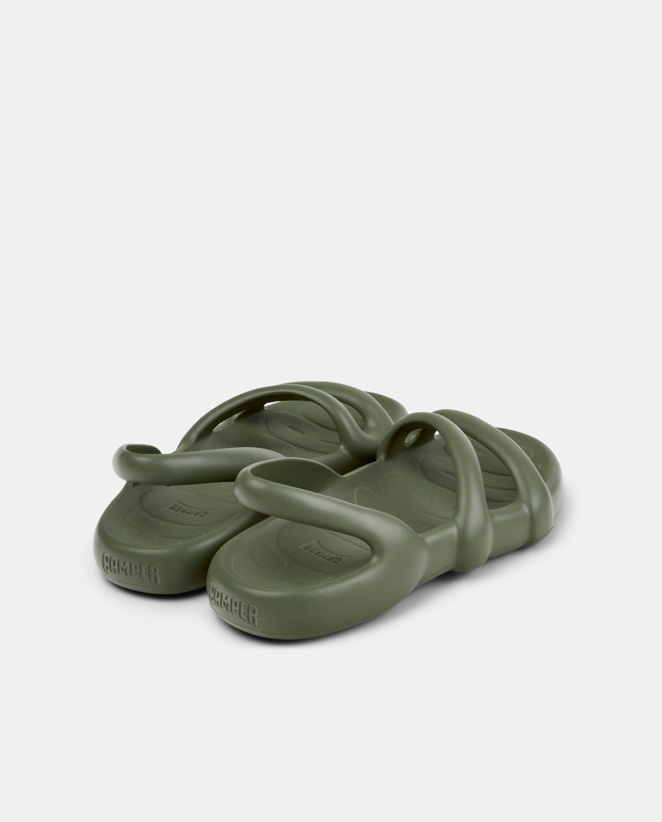CAMPER Kobarah Flat，Tascón 绿色女士凉鞋