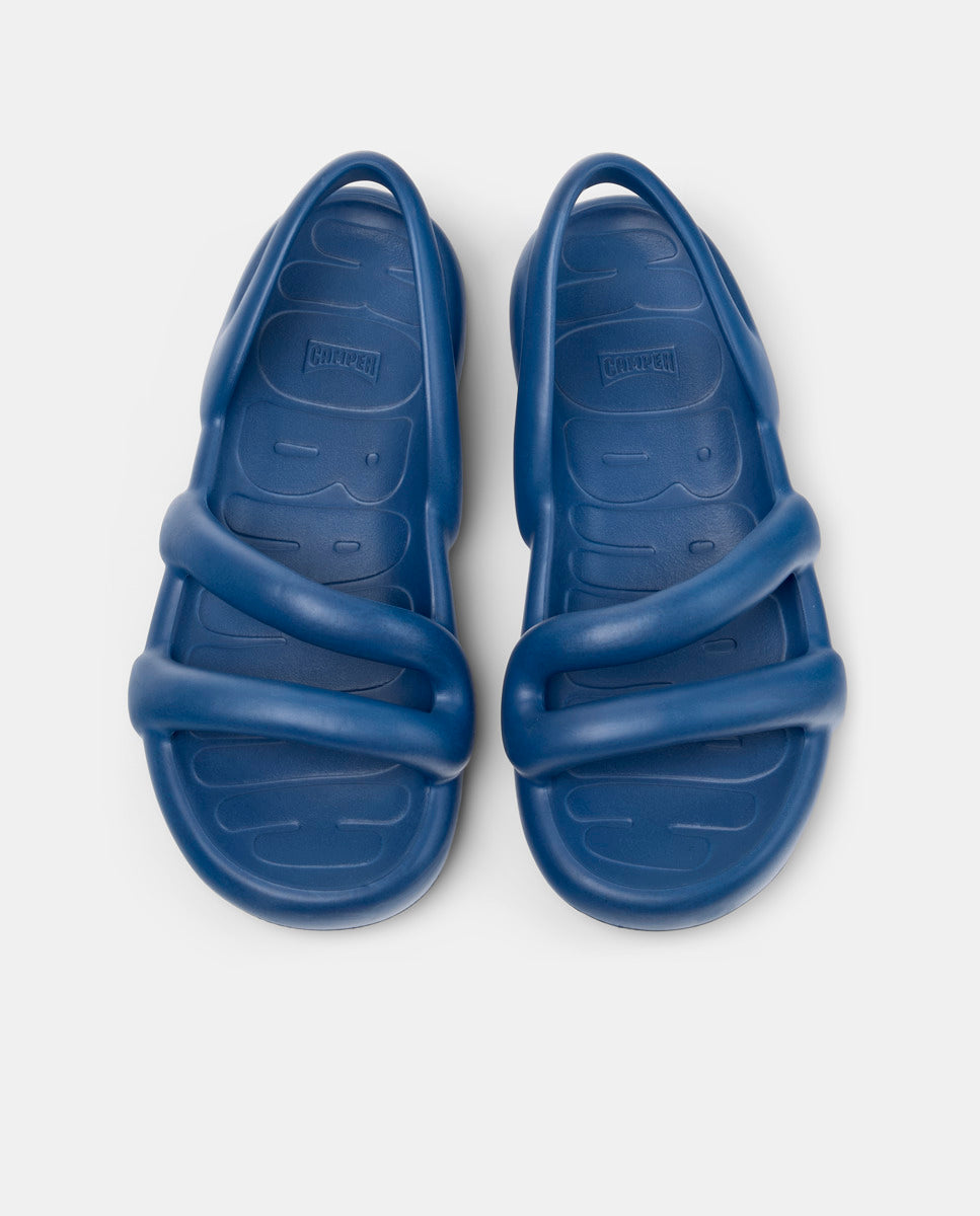 CAMPER Kobarah Flat、Tascónのブルーレディースサンダル