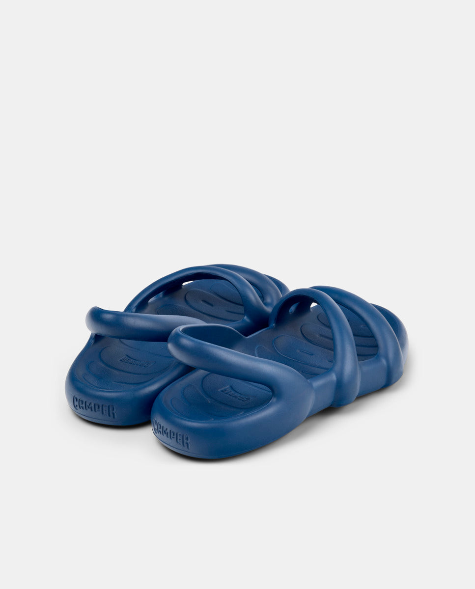 CAMPER Kobarah Flat、Tascónのブルーレディースサンダル