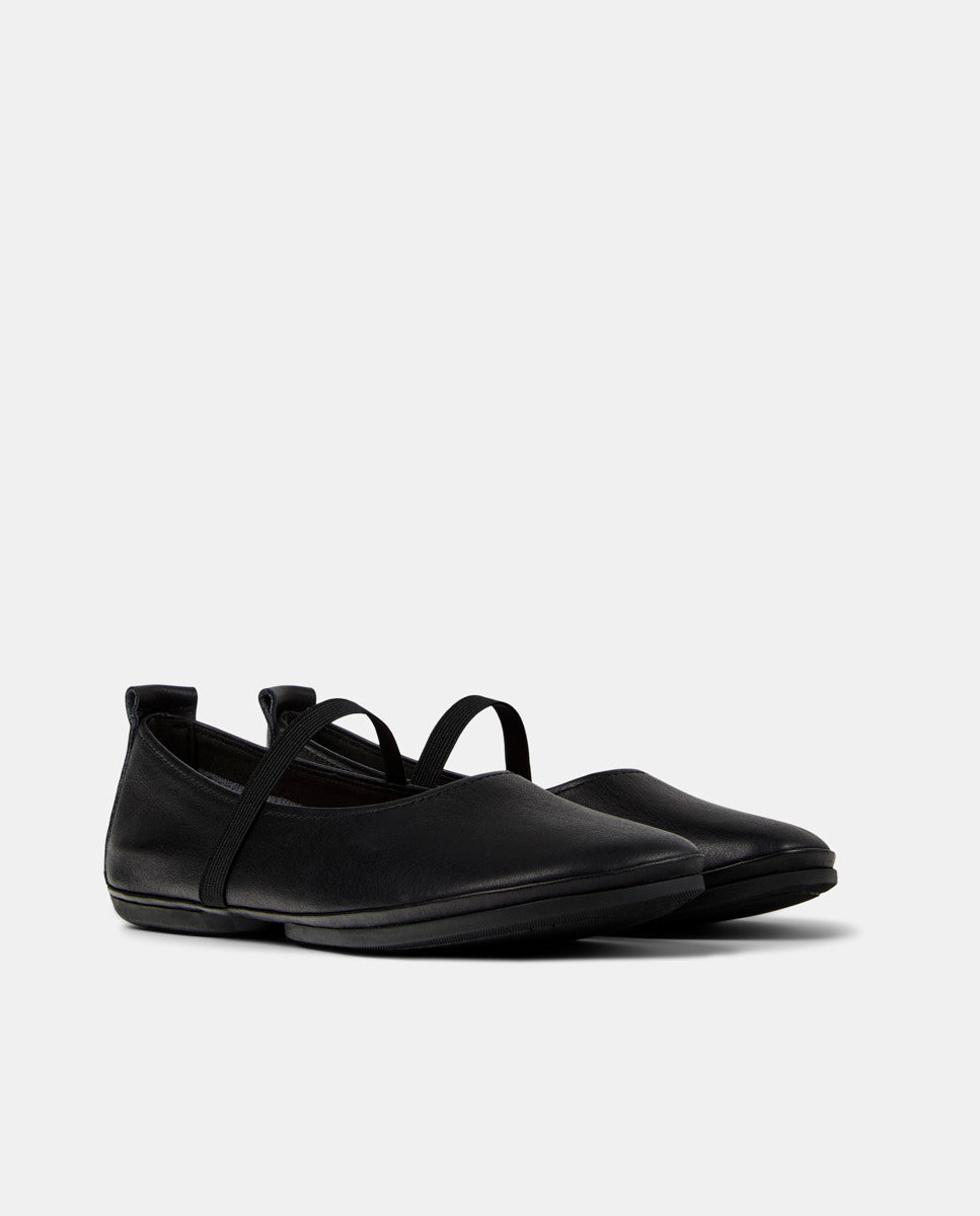 CAMPER Right Nina, black ballet flats for women at Tascón