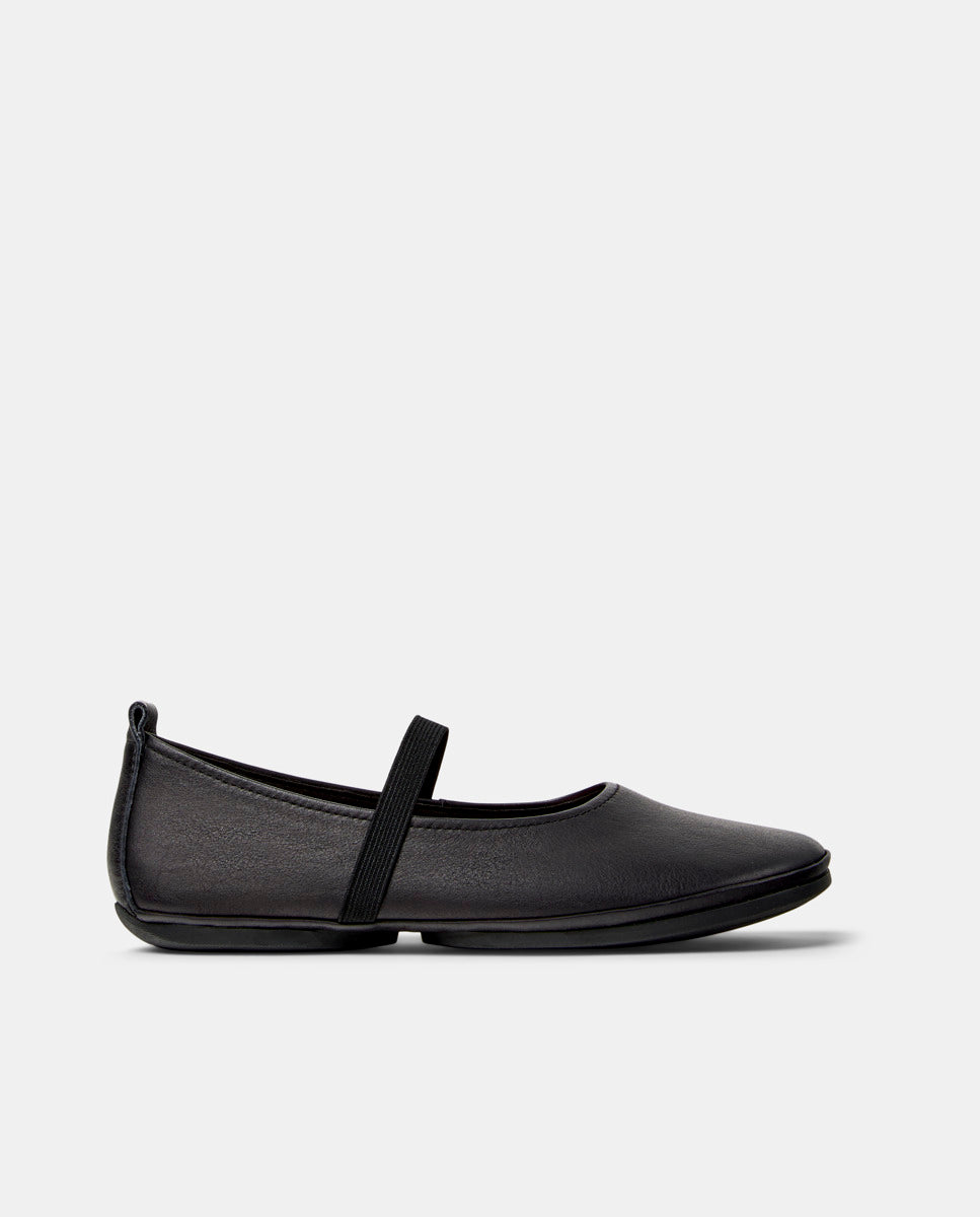 CAMPER Right Nina, black ballet flats for women at Tascón