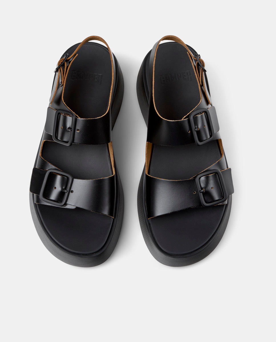 CAMPER Tasha K201712, black sandals for women at Tascón