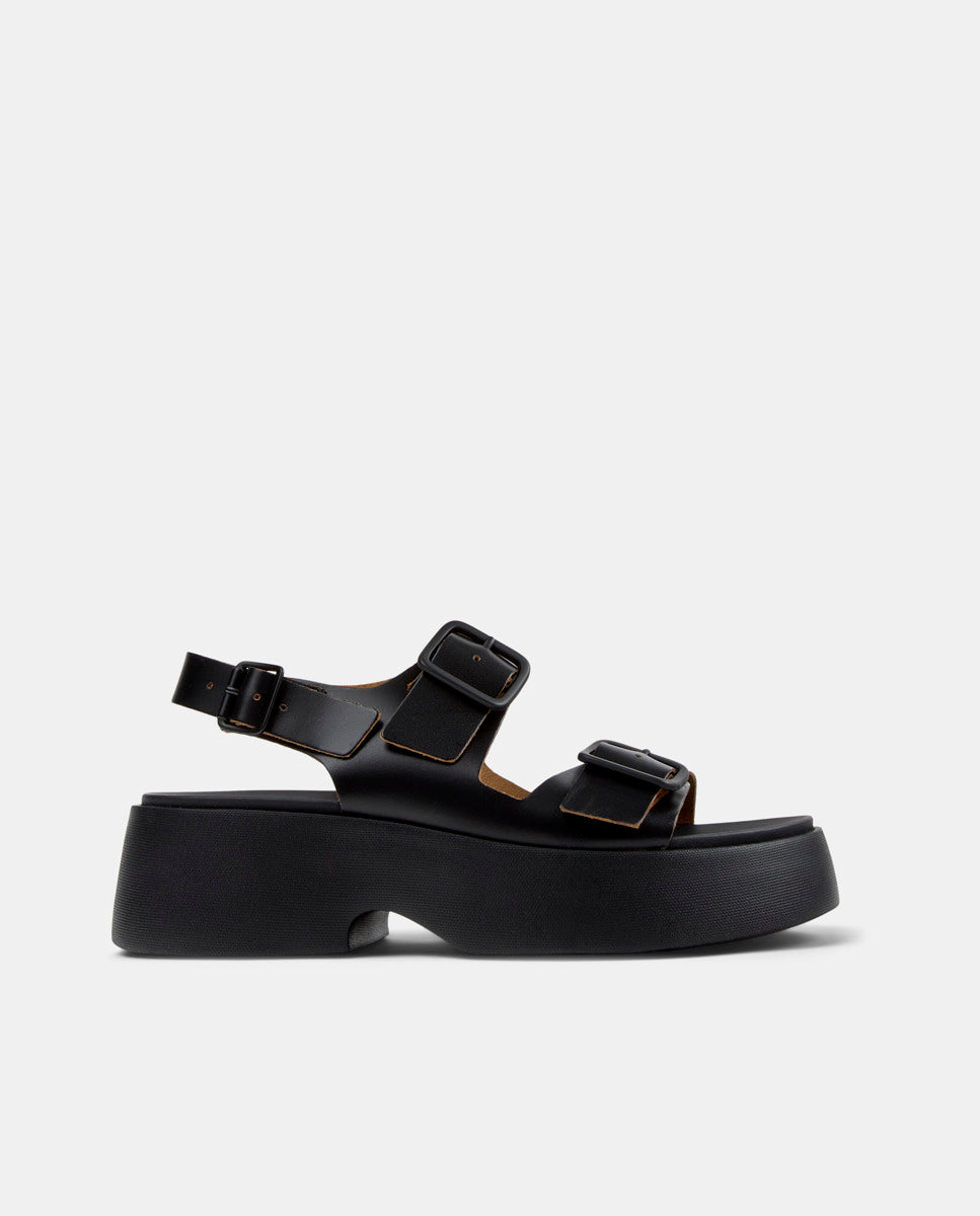CAMPER Tasha K201712, black sandals for women at Tascón