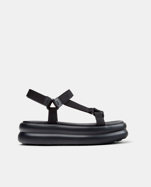 CAMPER Pelotas Flota Up، صنادل أسود للنساء من Tascón
