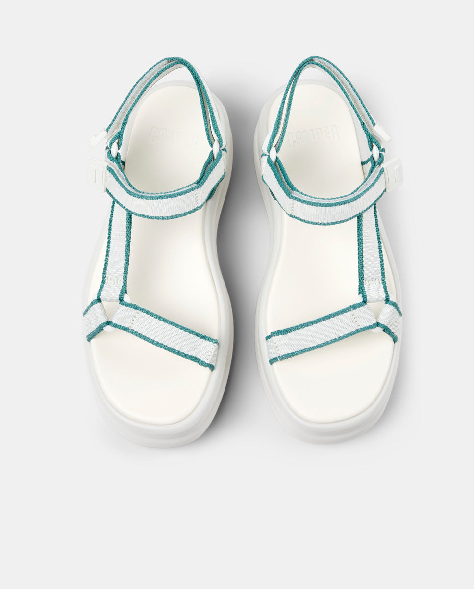 CAMPER Pelotas Flota Up, sandali bianco da donna da Tascón