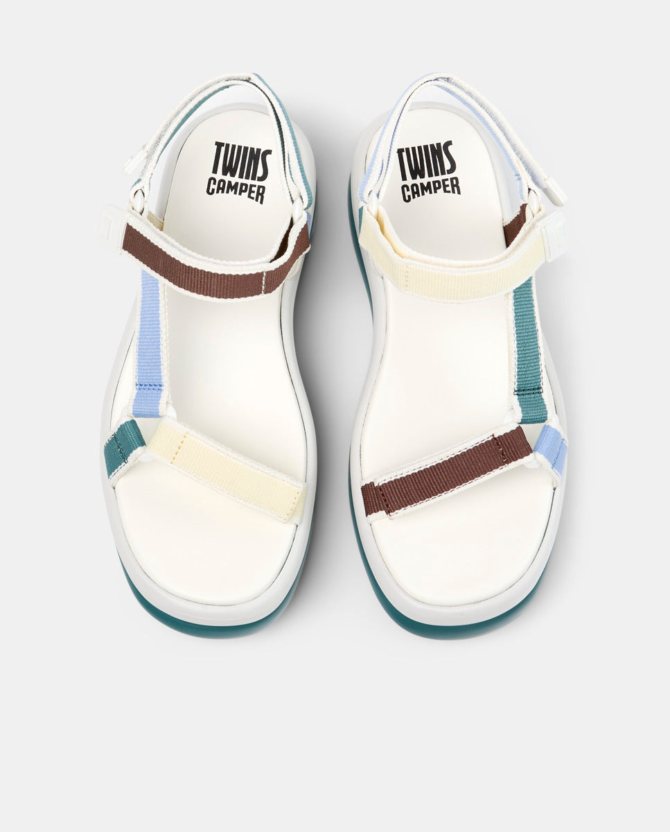 CAMPER Twins，Tascón multicolor女士凉鞋