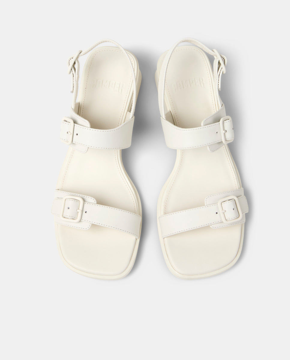 CAMPER Kora Sandal, white sandals for women at Tascón