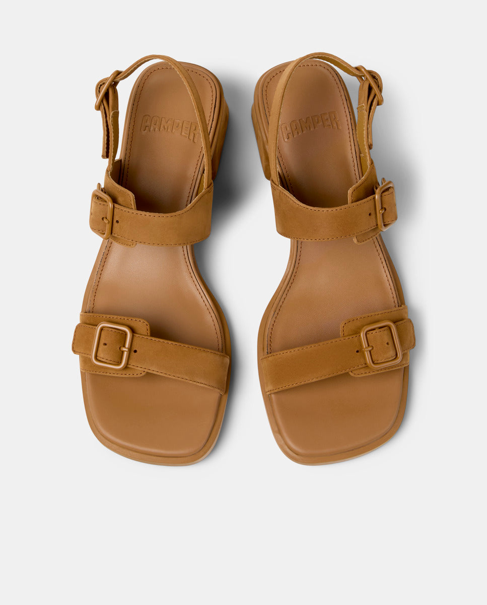 CAMPER Kora Sandal，Tascón 棕色女士凉鞋